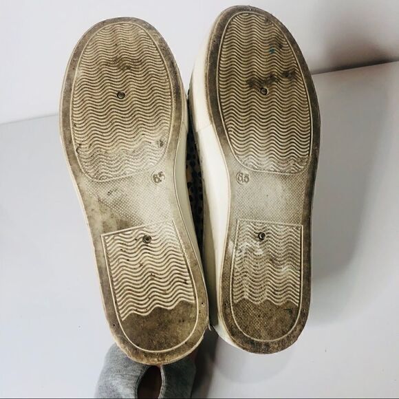 Qupid black tan animal print slide on Loafers - Picture 5 of 6